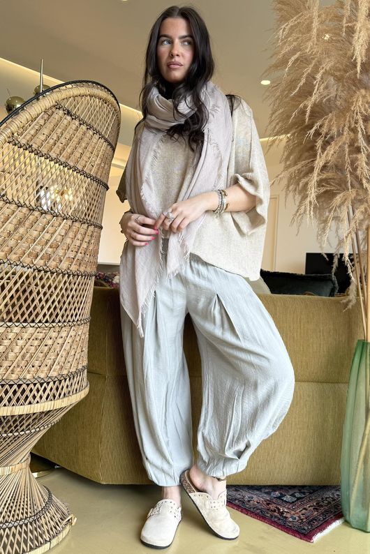 Basso Shirring Genie Pant Taupe /28=